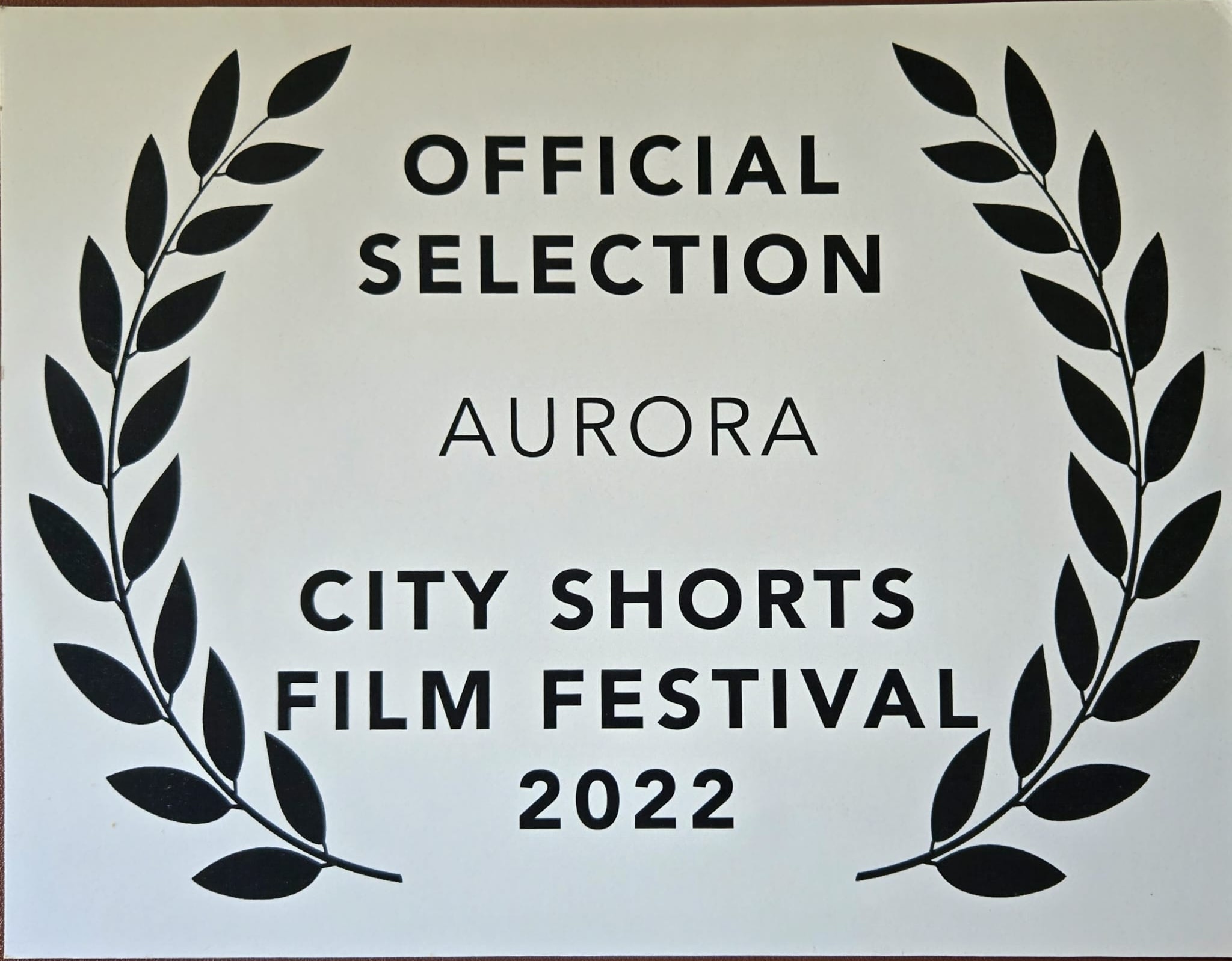 Aurora official selection for the City Shorts Film Festival in 2022